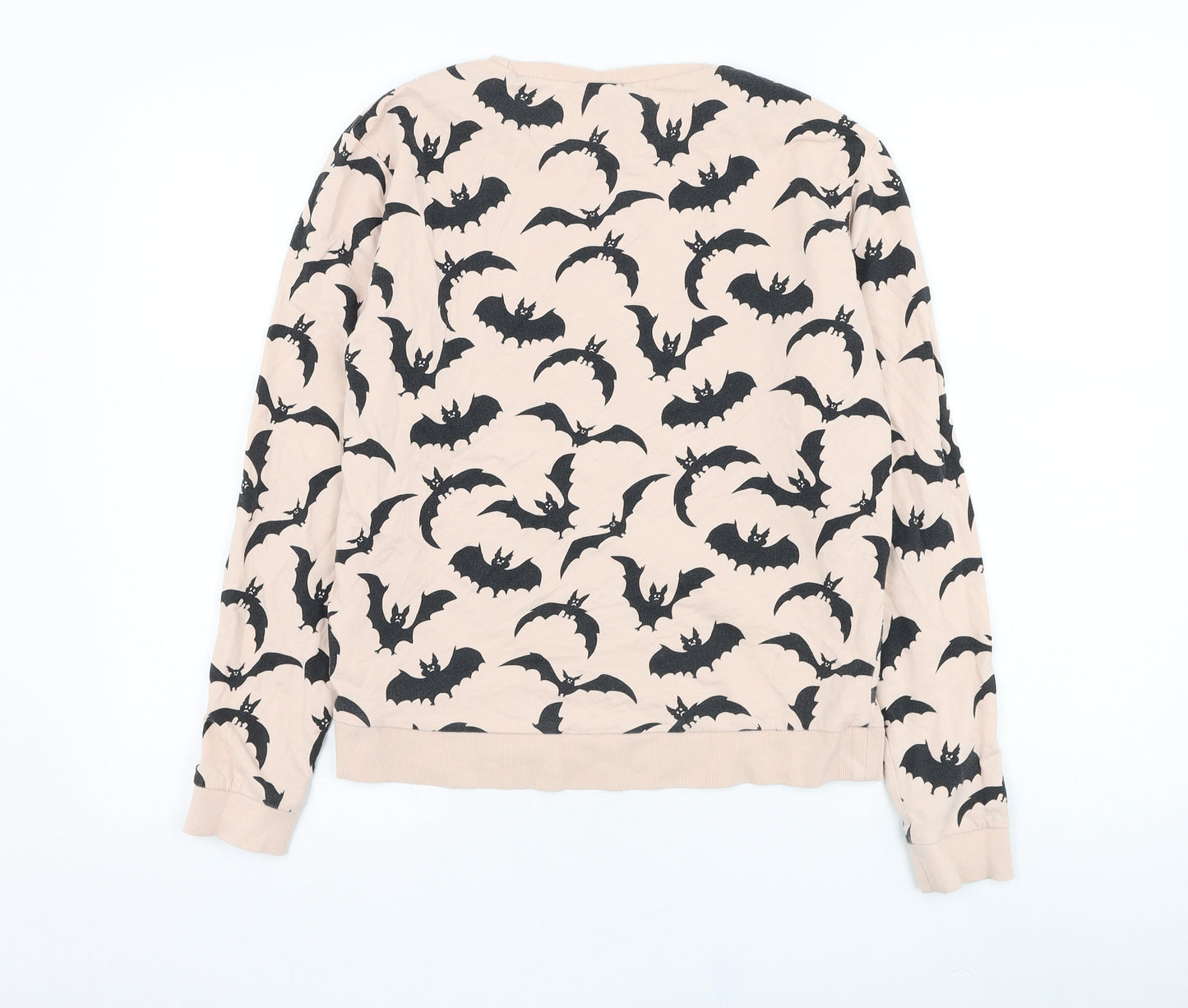 H&M Womens Pink  Cotton Pullover Sweatshirt Size M  Pullover - Bat