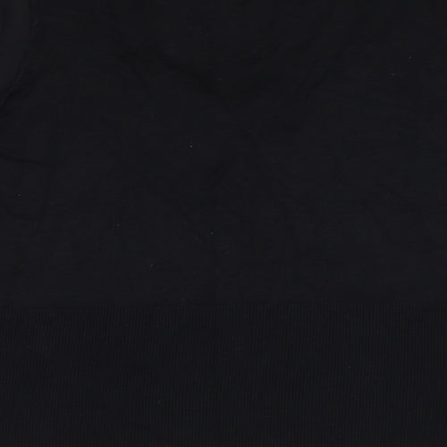 Principles Womens Black  Viscose Basic Blouse Size 16 V-Neck