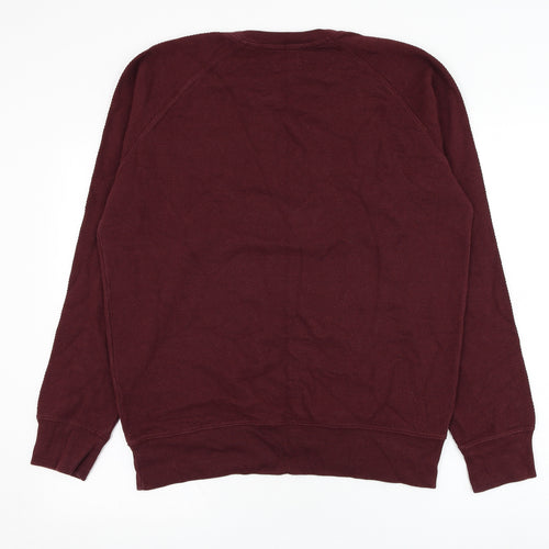 Matalan Mens Red  Cotton Pullover Sweatshirt Size L