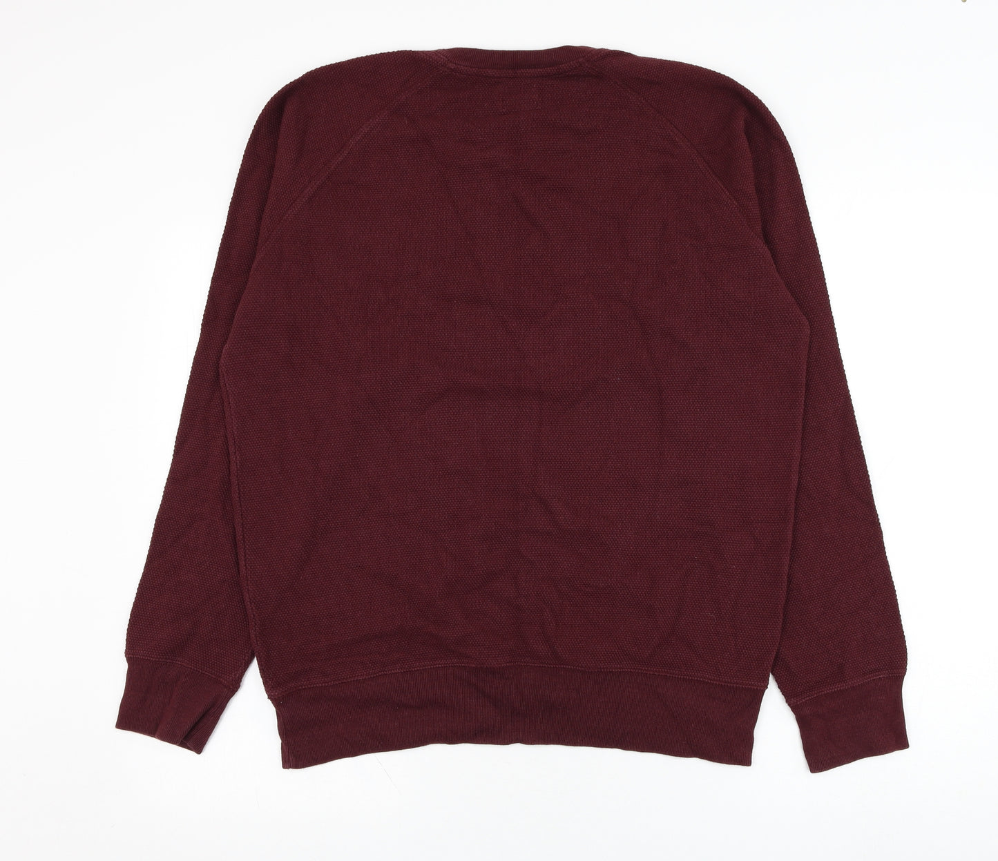 Matalan Mens Red  Cotton Pullover Sweatshirt Size L