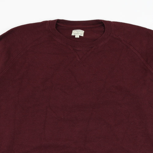 Matalan Mens Red  Cotton Pullover Sweatshirt Size L