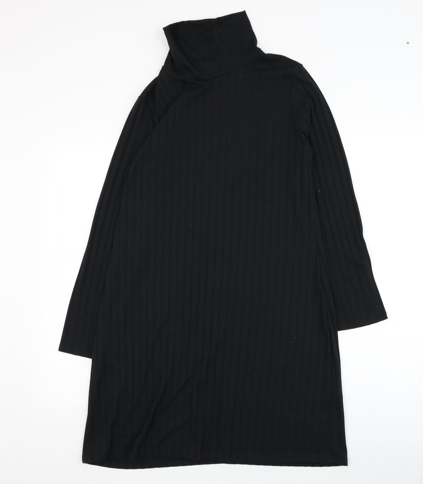 Peacocks Womens Black  Polyester Shift  Size 12  Halter Pullover