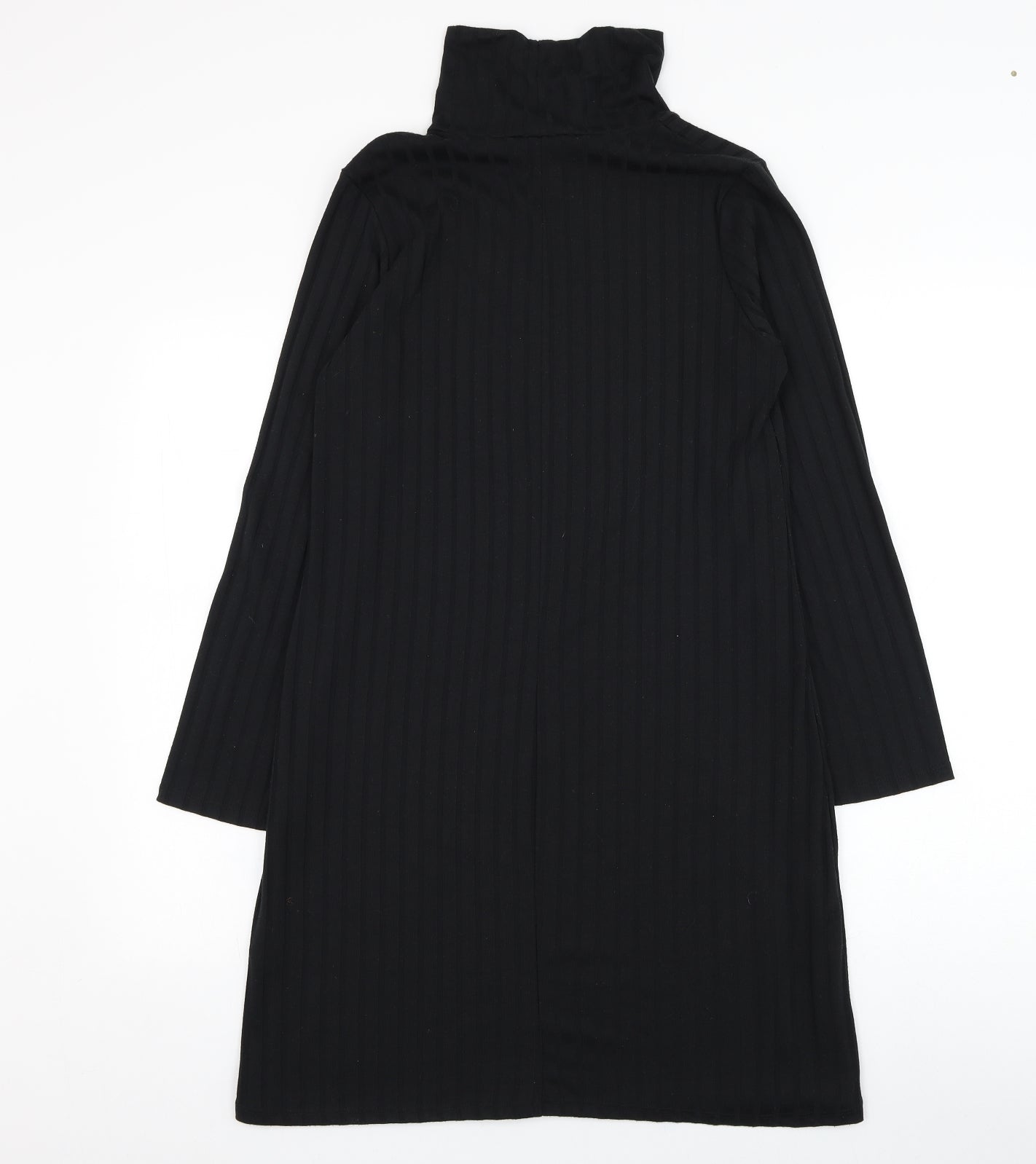 Peacocks Womens Black  Polyester Shift  Size 12  Halter Pullover