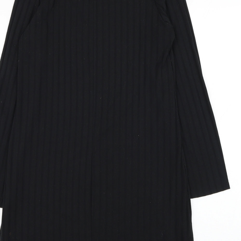 Peacocks Womens Black  Polyester Shift  Size 12  Halter Pullover