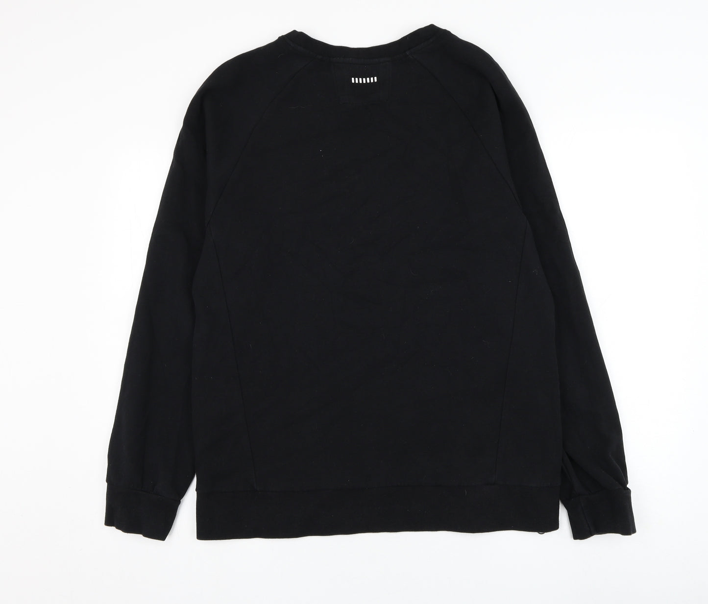 Foot Locker Mens Black  Cotton Pullover Sweatshirt Size L