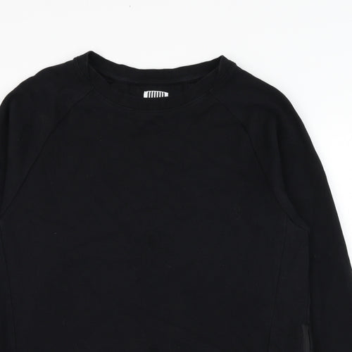 Foot Locker Mens Black  Cotton Pullover Sweatshirt Size L