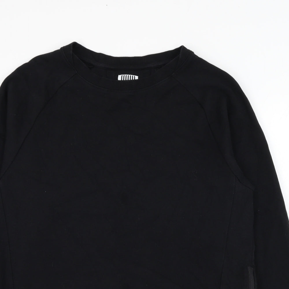 Foot Locker Mens Black  Cotton Pullover Sweatshirt Size L