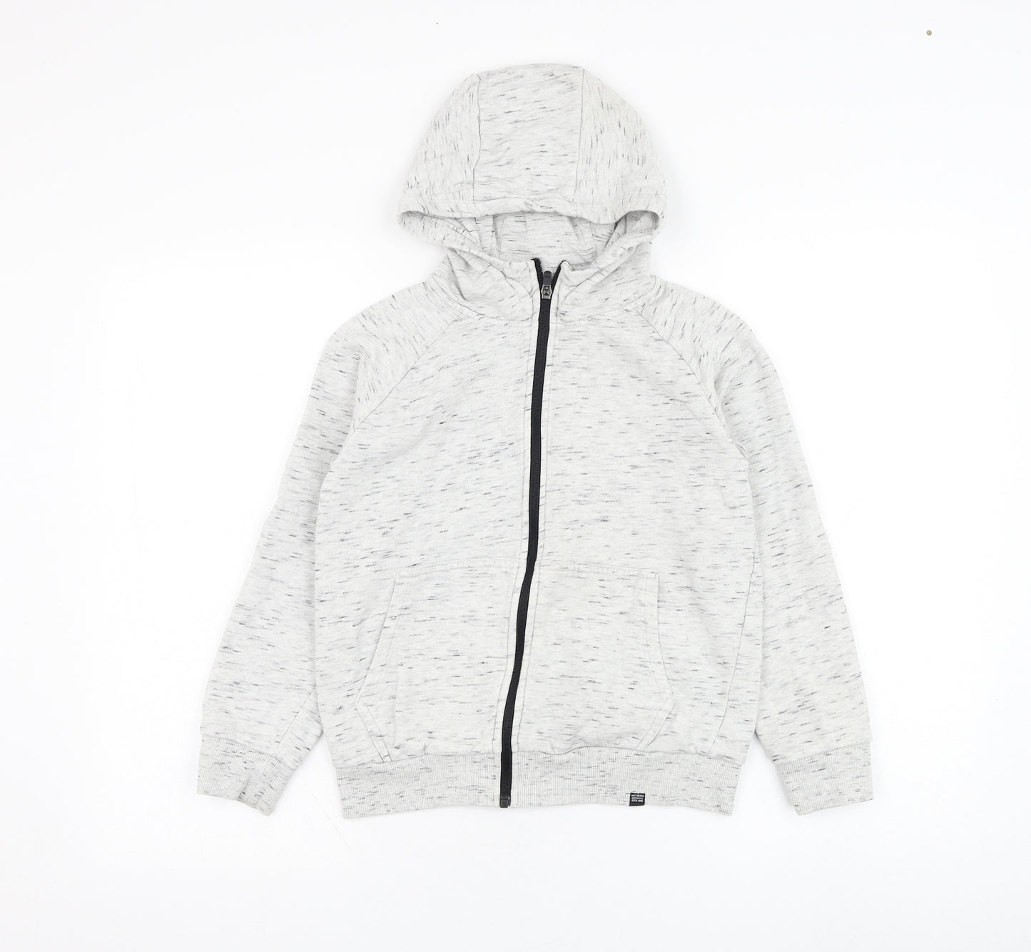 NEXT Boys Grey  Cotton Full Zip Hoodie Size 9 Years  Zip
