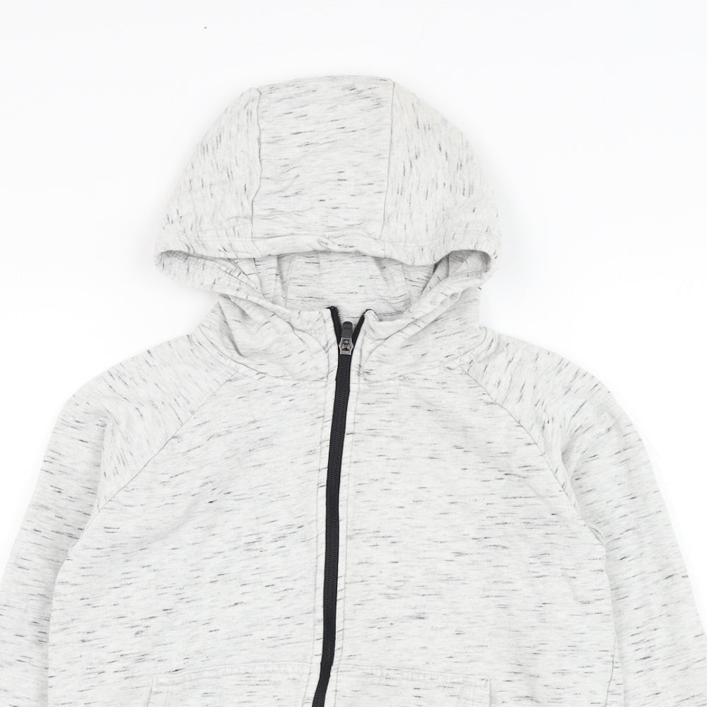 NEXT Boys Grey  Cotton Full Zip Hoodie Size 9 Years  Zip