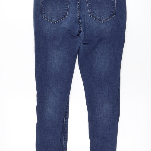 Old Navy Womens Blue  Cotton Skinny Jeans Size 8 L26 in Regular Zip