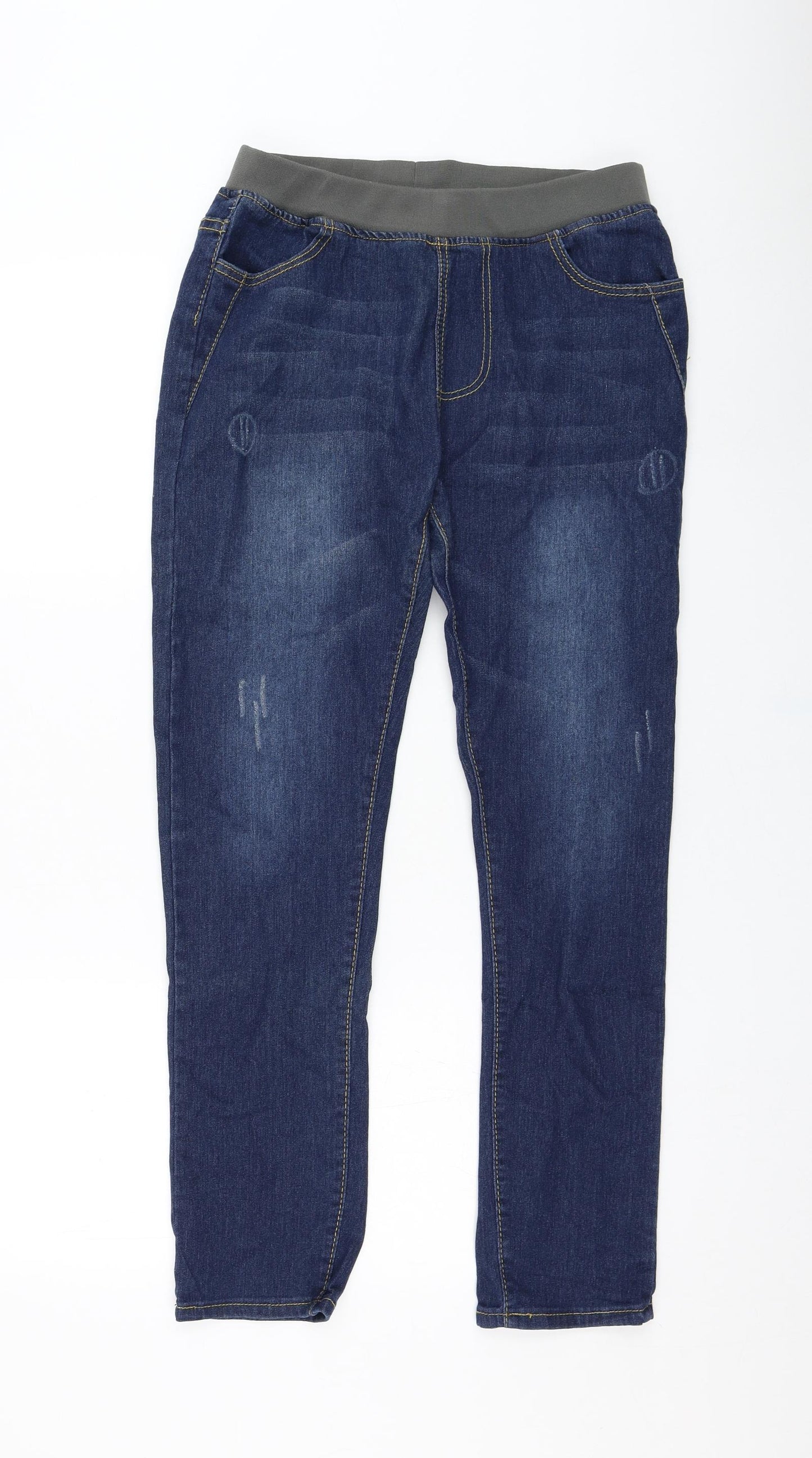 Preworn Mens Blue  Polyester Straight Jeans Size 30 in L28 in Regular