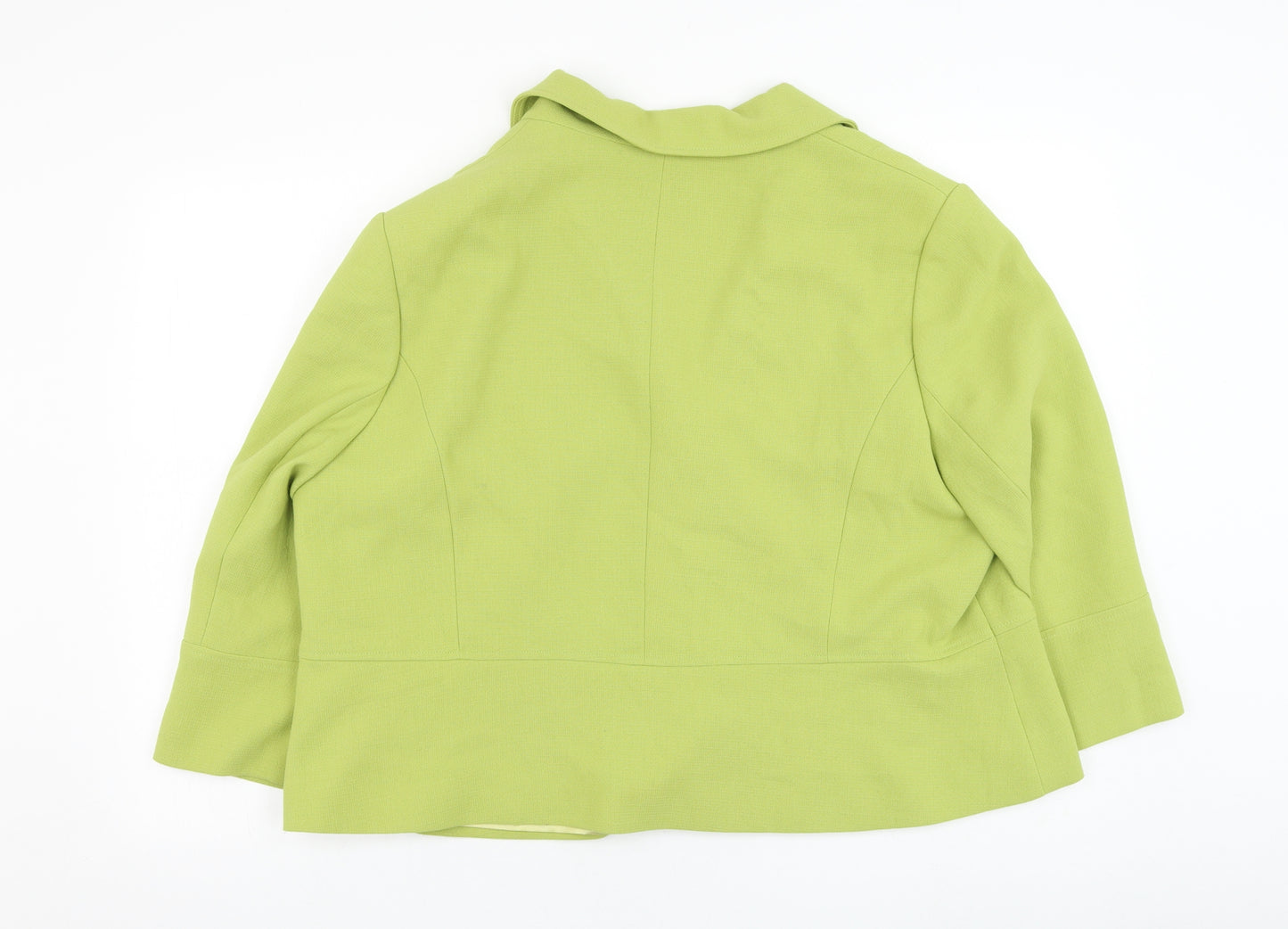 Debenhams Womens Green   Jacket Blazer Size 22  Button
