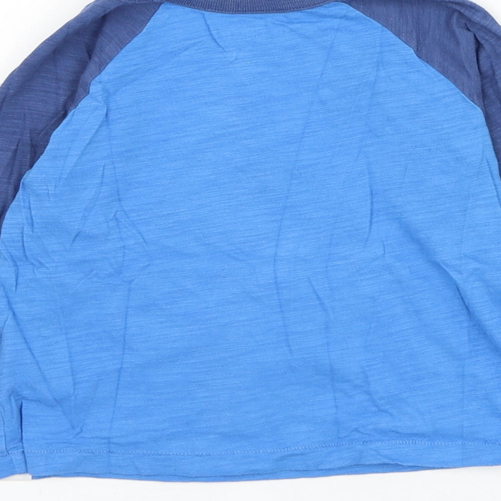 Gap Boys Blue  Cotton Basic T-Shirt Size 3 Years Round Neck Pullover - Spiderman