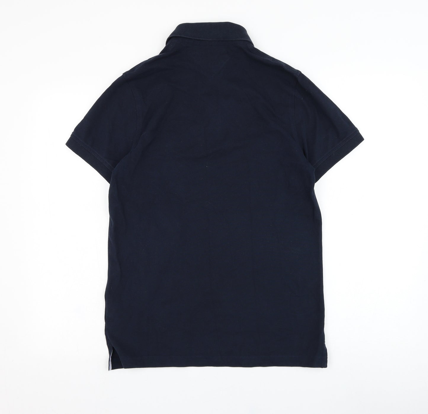 Tommy Hilfiger Mens Blue  Cotton  Polo Size S Collared Pullover