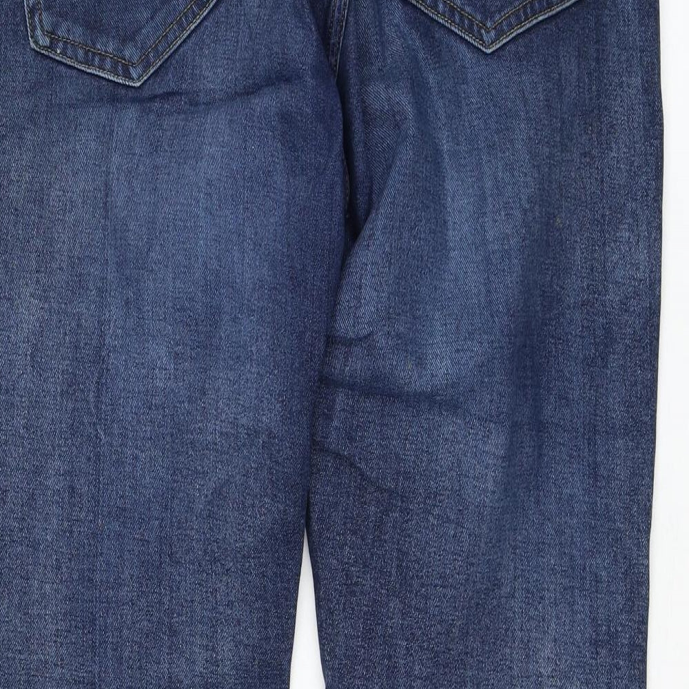 Amazon Mens Blue  Cotton Straight Jeans Size 36 in L29 in Regular Zip