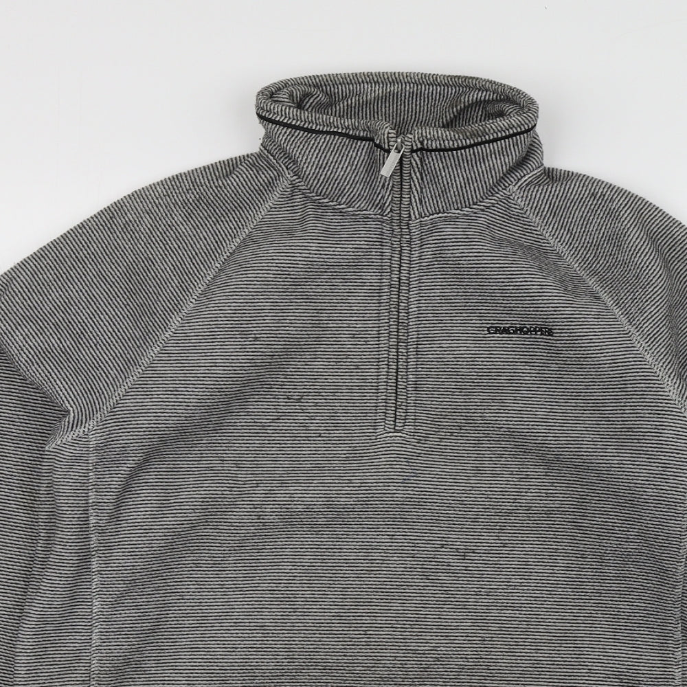 Craghoppers Mens Grey  Polyester Pullover Hoodie Size M