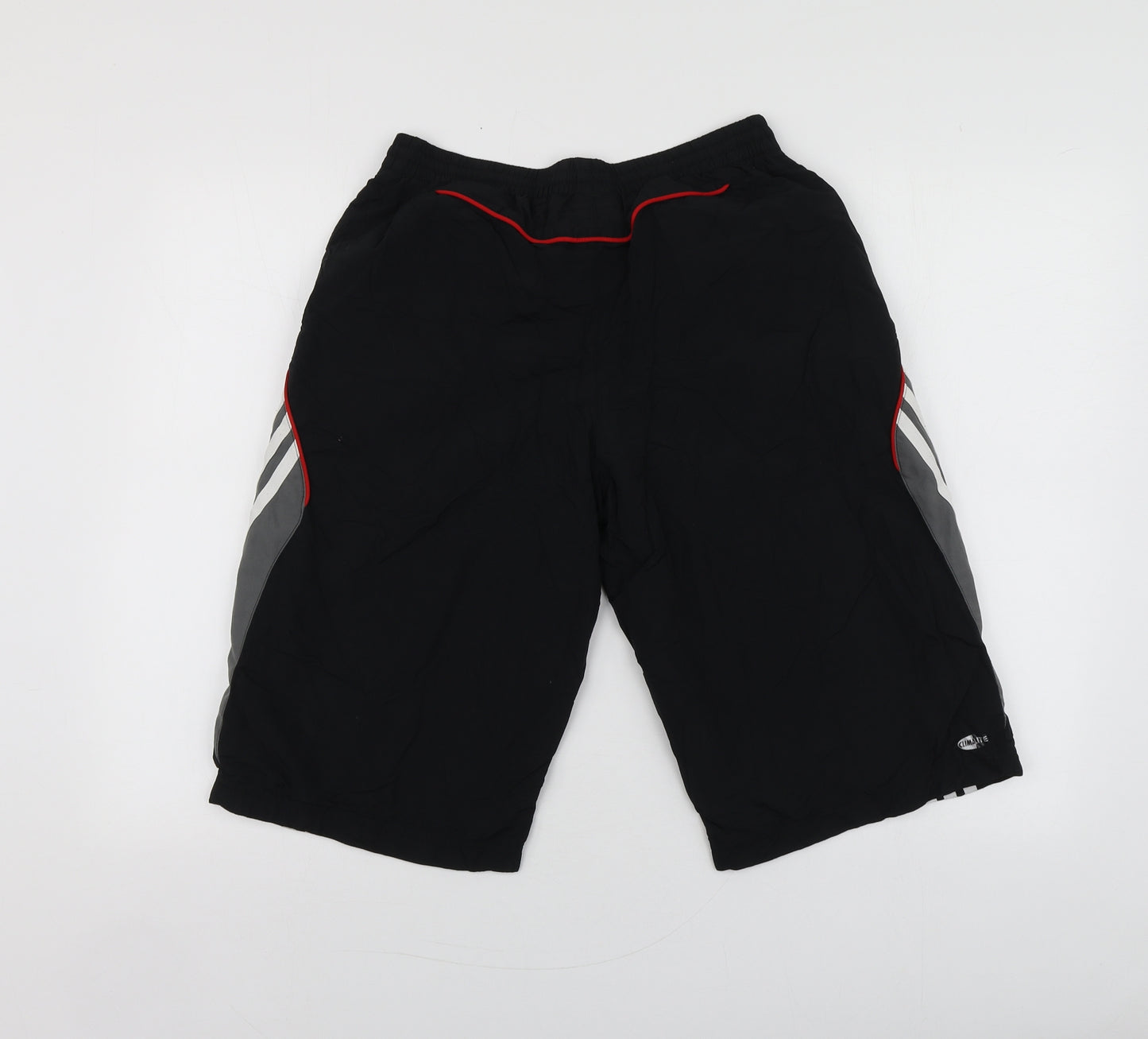 adidas Mens Black  Polyester Athletic Shorts Size S L15 in Regular