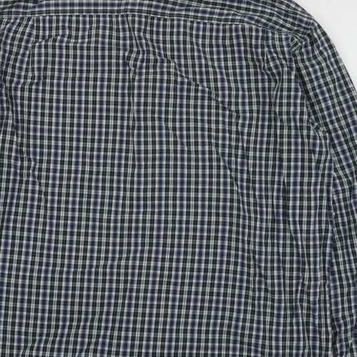 Blue Harbour Mens Multicoloured Plaid Cotton  Button-Up Size XL Collared
