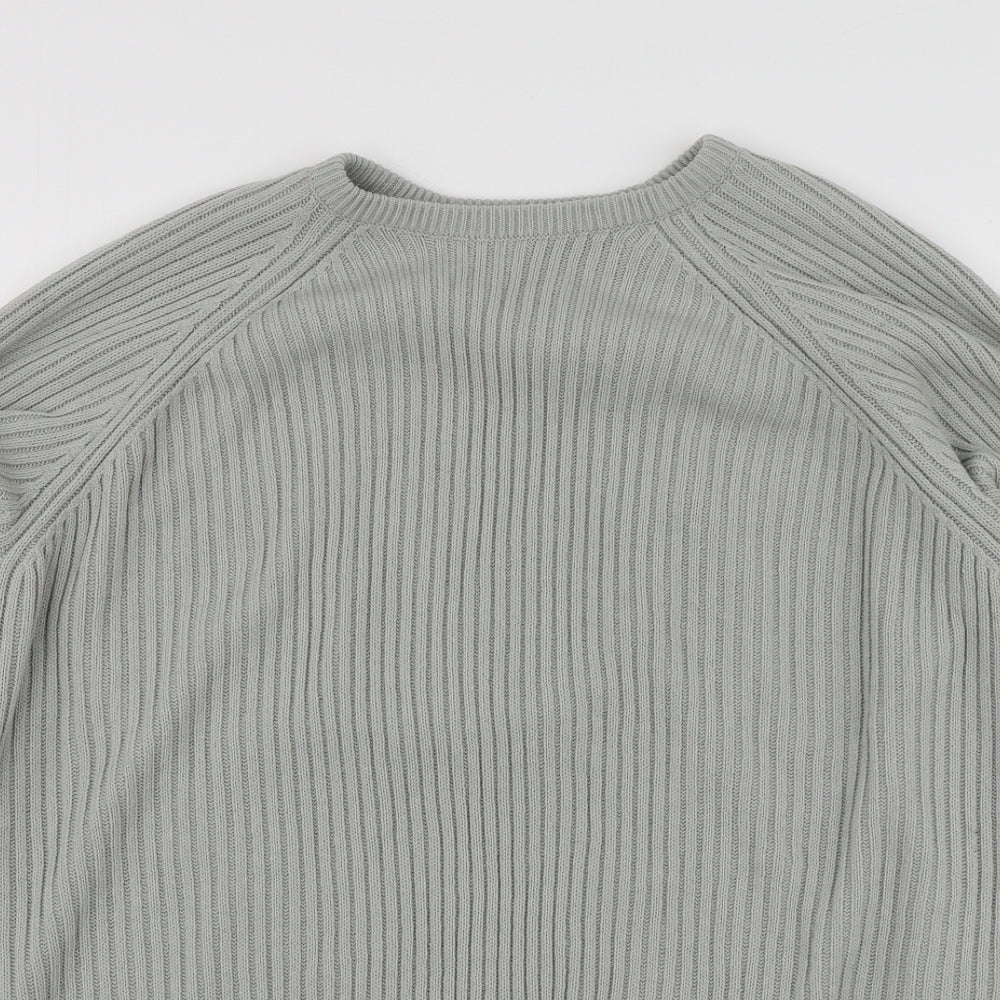 ASOS Mens Grey Round Neck  Acrylic Pullover Jumper Size M