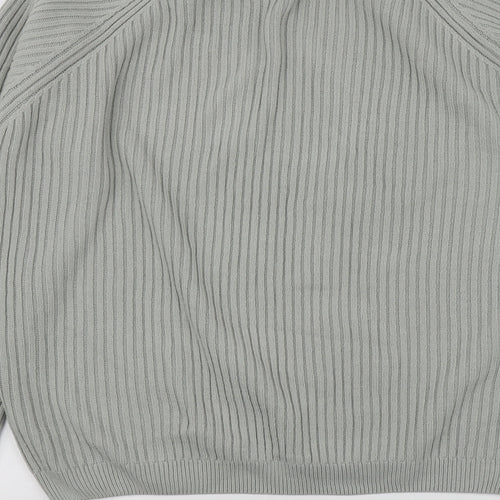 ASOS Mens Grey Round Neck  Acrylic Pullover Jumper Size M