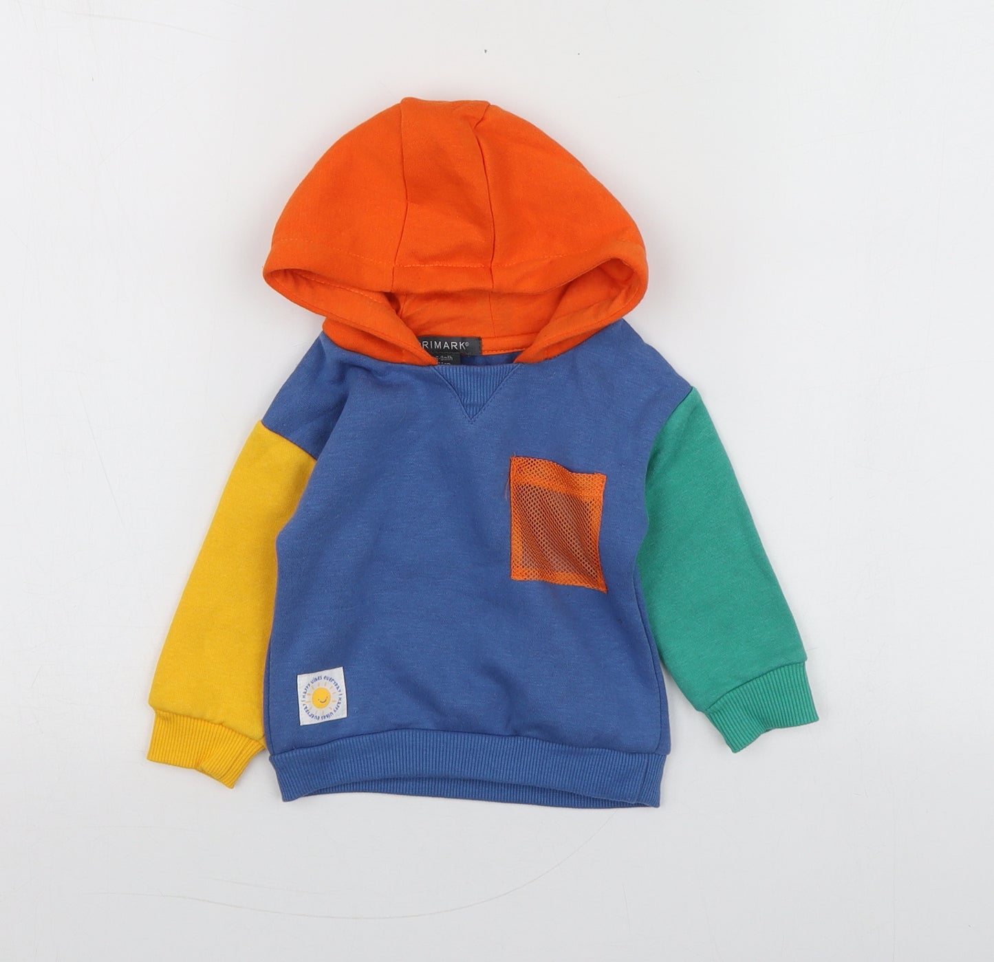 Primark Boys Multicoloured  Cotton Pullover Jumper Size 6-9 Months   - Hoodie