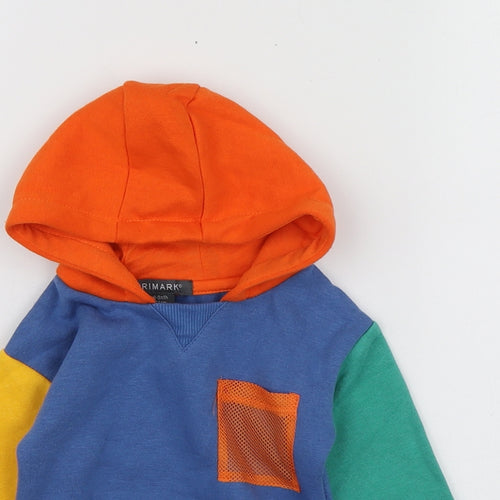 Primark Boys Multicoloured  Cotton Pullover Jumper Size 6-9 Months   - Hoodie