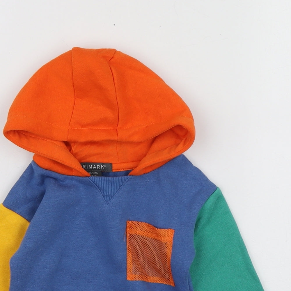 Primark Boys Multicoloured  Cotton Pullover Jumper Size 6-9 Months   - Hoodie