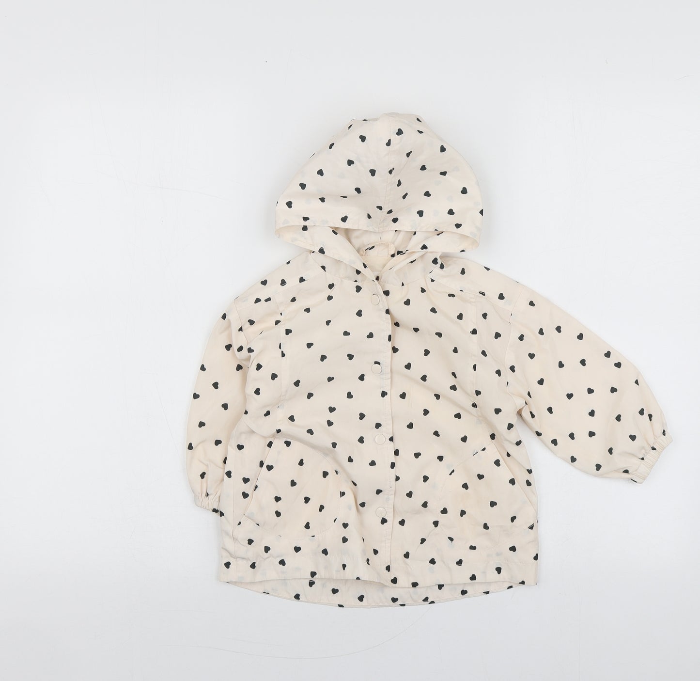 Zara Girls Beige Geometric  Jacket  Size 18-24 Months