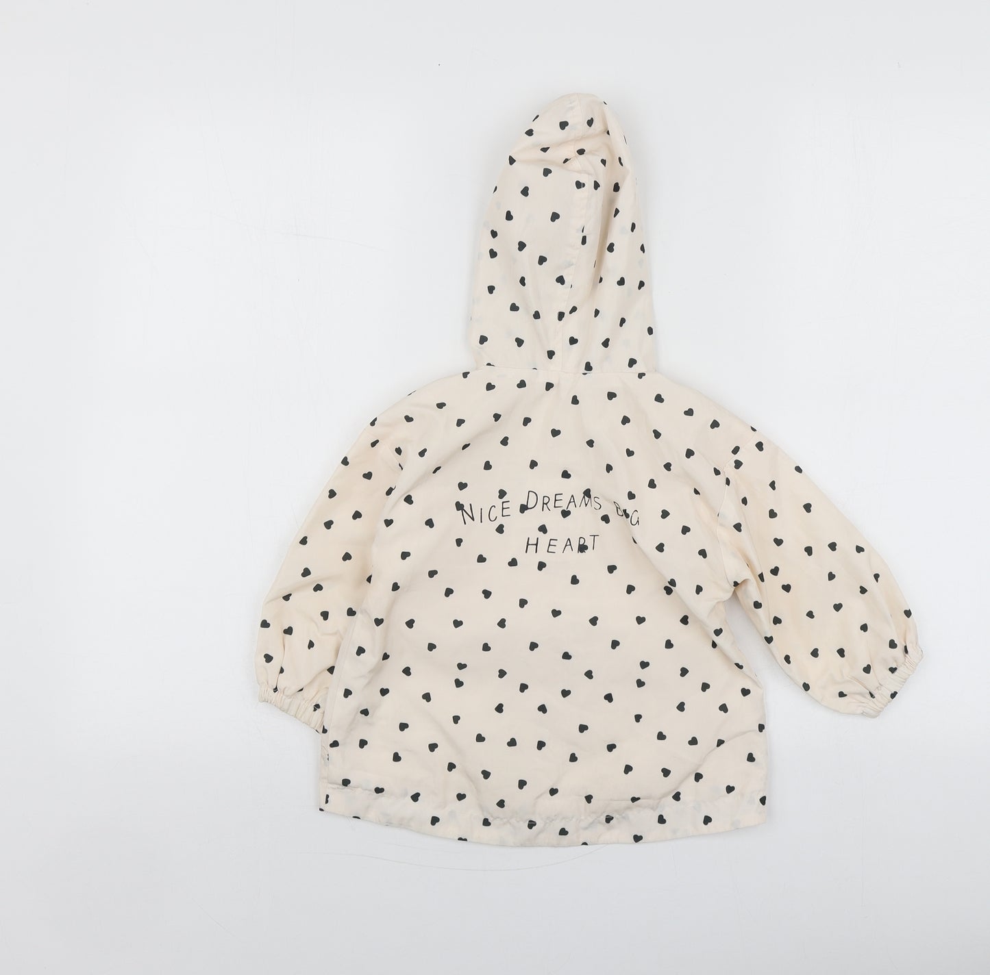 Zara Girls Beige Geometric  Jacket  Size 18-24 Months