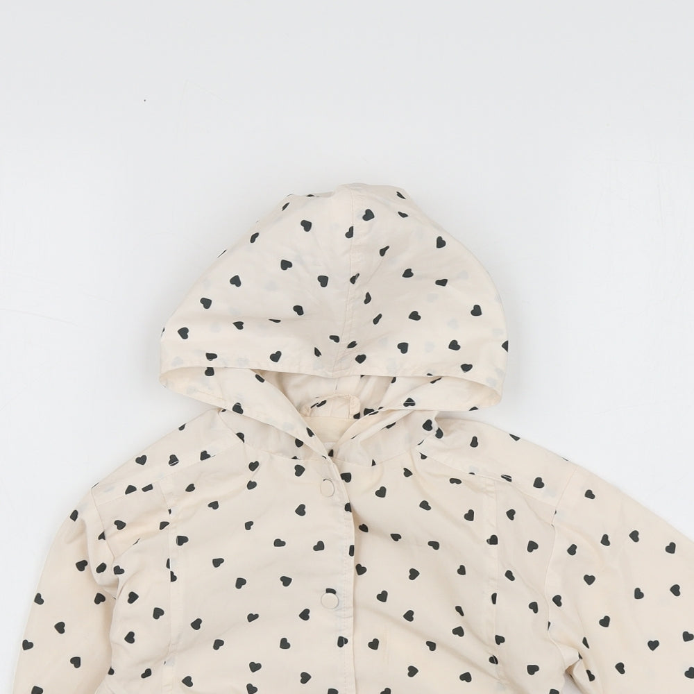Zara Girls Beige Geometric  Jacket  Size 18-24 Months