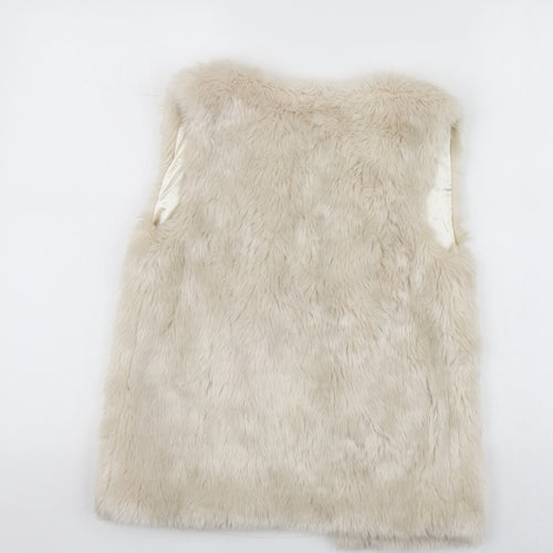 YD Girls Beige   Gilet Jacket Size 9-10 Years