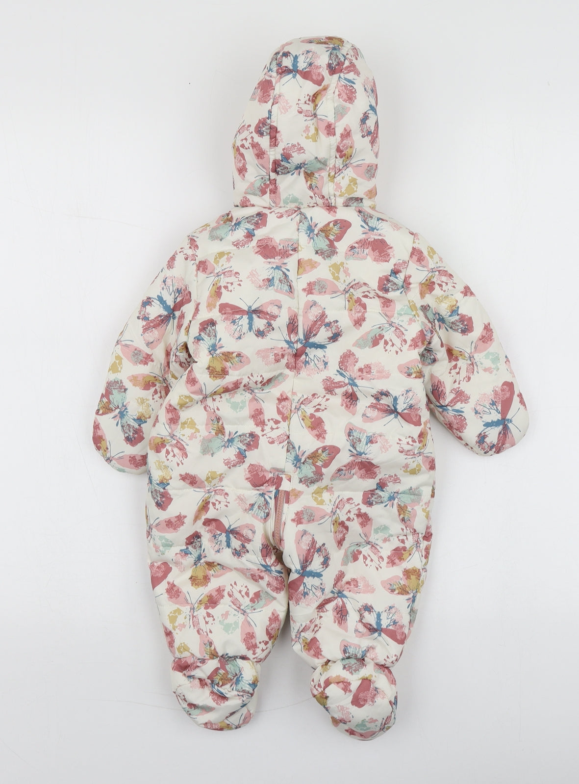 Nutmeg Girls Multicoloured Geometric Jacket Snowsuit Size 3-6