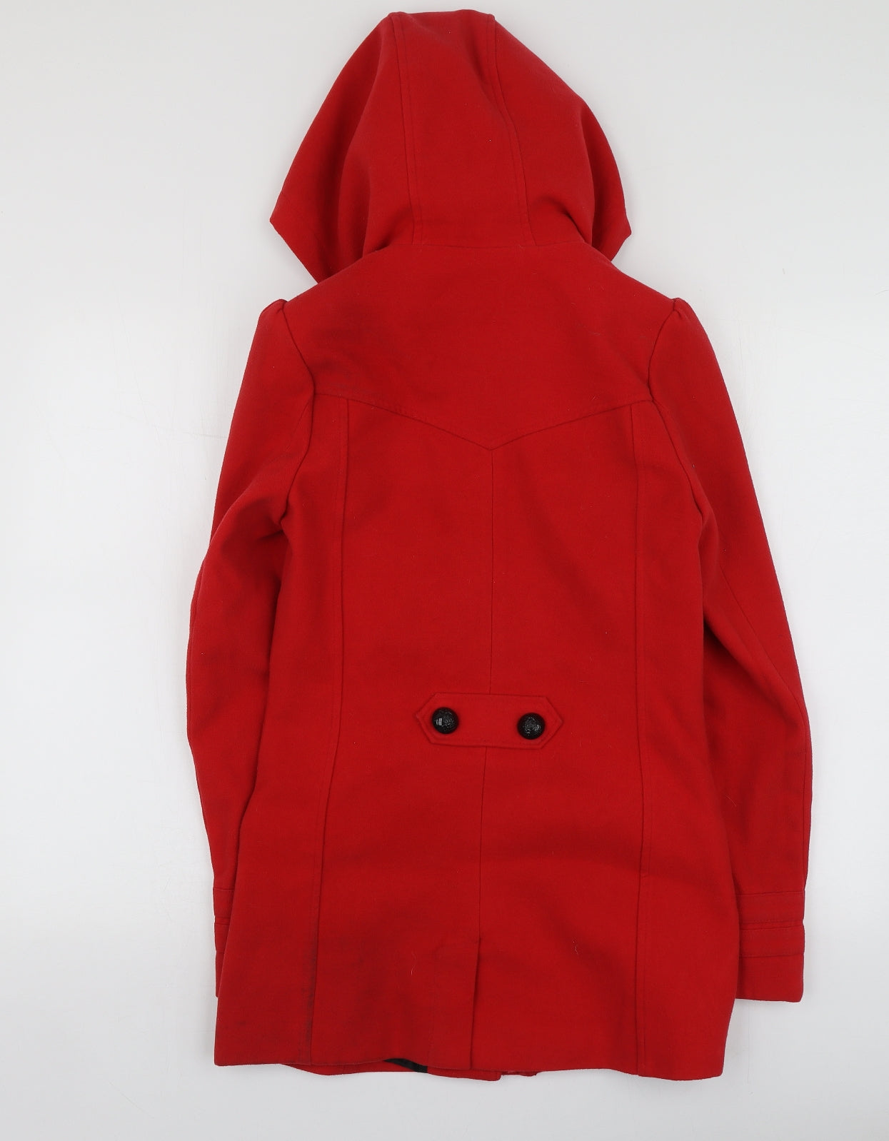 New Look Womens Red   Overcoat Coat Size 8