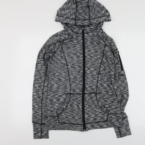 RBX Womens Grey  Polyester Full Zip Hoodie Size S