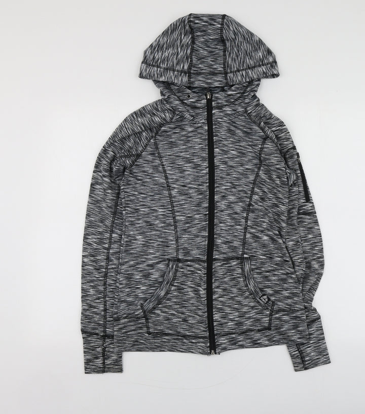 RBX Womens Grey  Polyester Full Zip Hoodie Size S