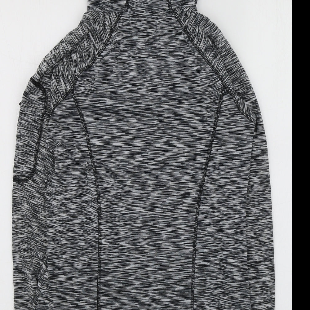 RBX Womens Grey  Polyester Full Zip Hoodie Size S
