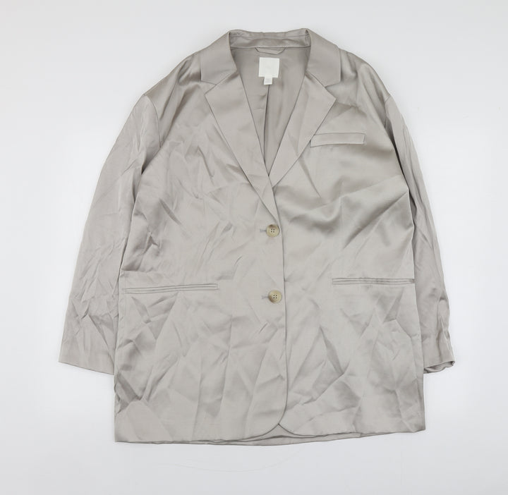 H&M Womens Silver Jacket Size S