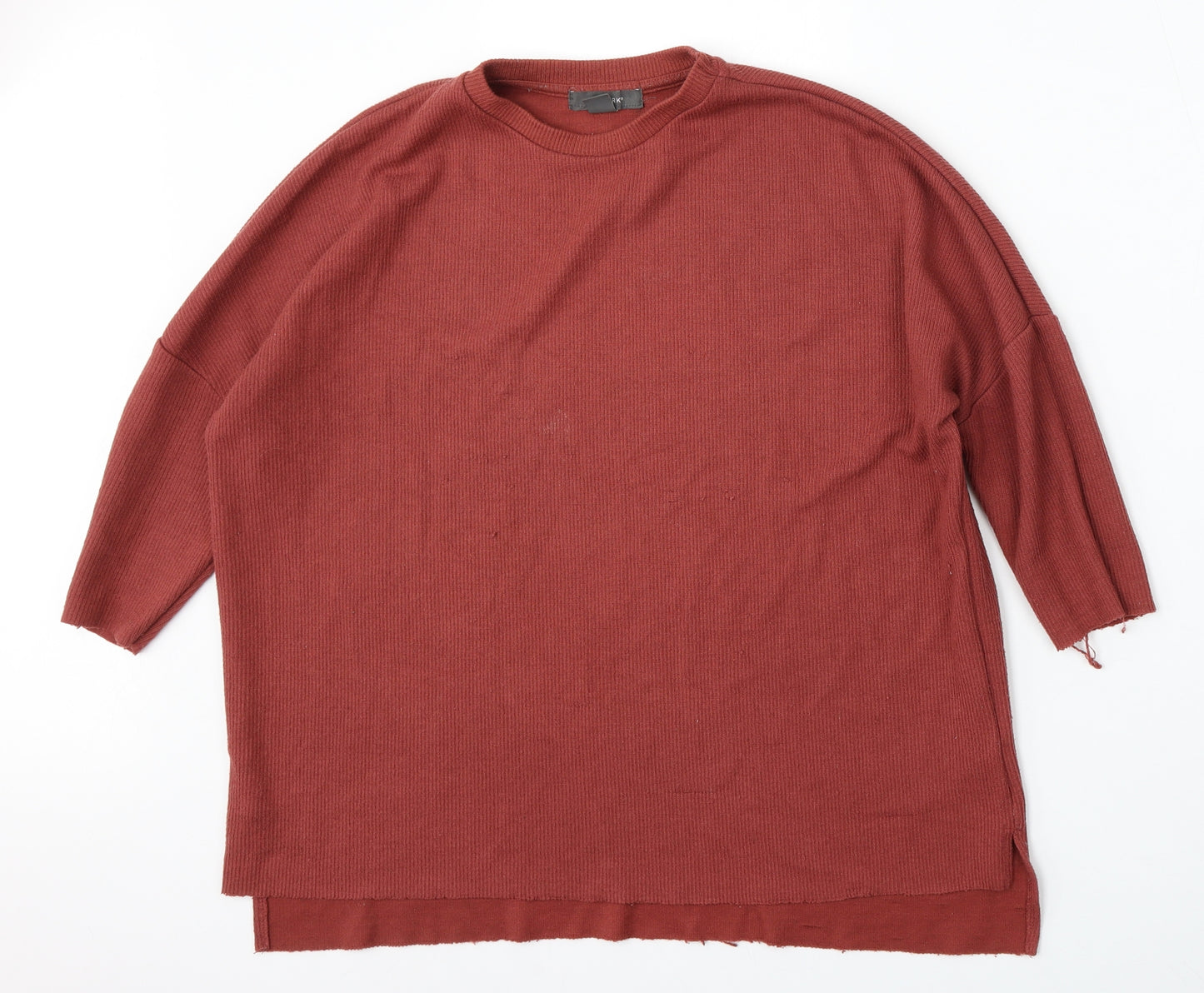 Primark Womens Red Round Neck  Polyester Pullover Jumper Size 6