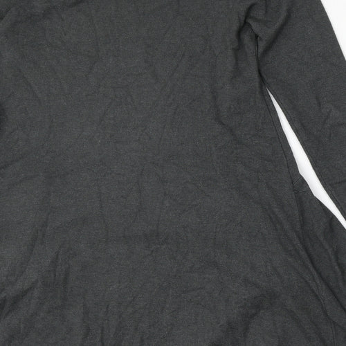 Studio Womens Grey Round Neck  Polyester Pullover Jumper One Size