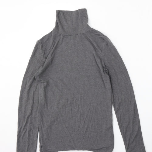 Redherring Womens Grey Mock Neck  Polyester Pullover Jumper Size 10