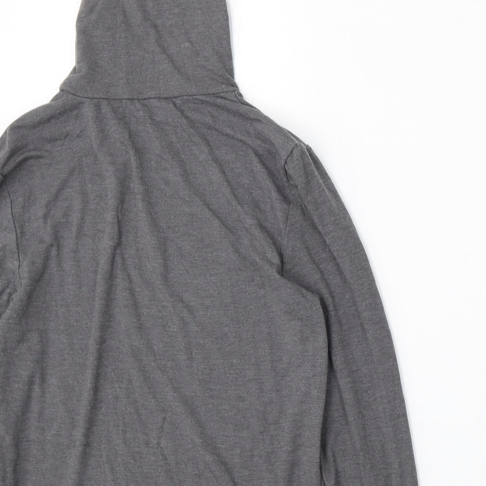 Redherring Womens Grey Mock Neck  Polyester Pullover Jumper Size 10