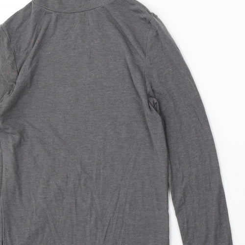 Redherring Womens Grey Mock Neck  Polyester Pullover Jumper Size 10
