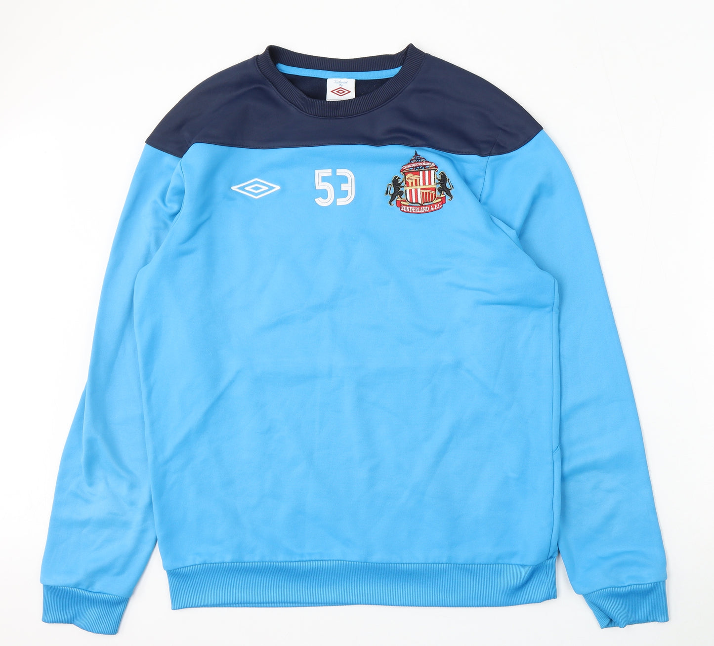 Umbro Mens Blue  Polyester Pullover Sweatshirt Size XL   - Sunderland AFC