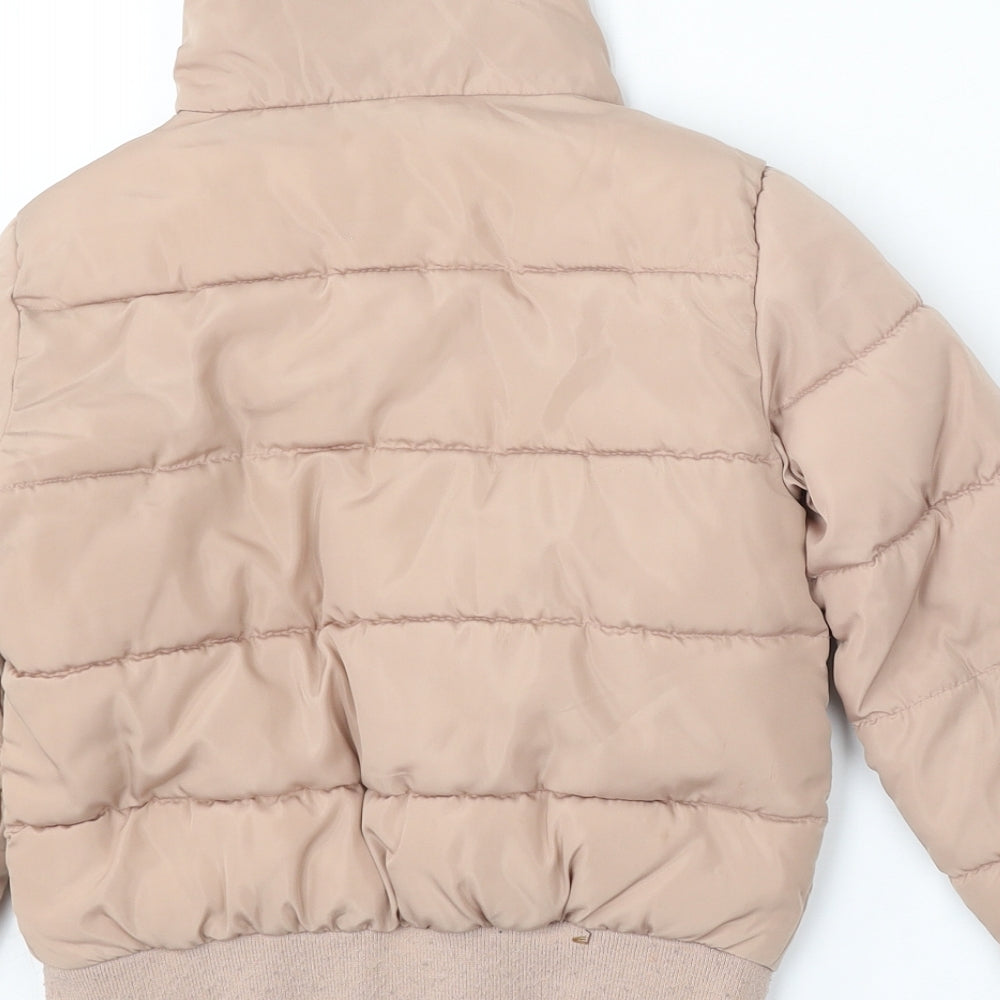QD Girls Pink   Jacket  Size 7-8 Years  Zip