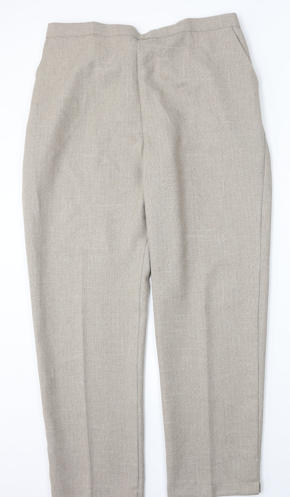 Emma Collection Womens Beige  Polyester Trousers  Size 20 L31 in Regular