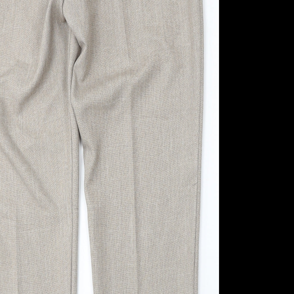 Emma Collection Womens Beige  Polyester Trousers  Size 20 L31 in Regular