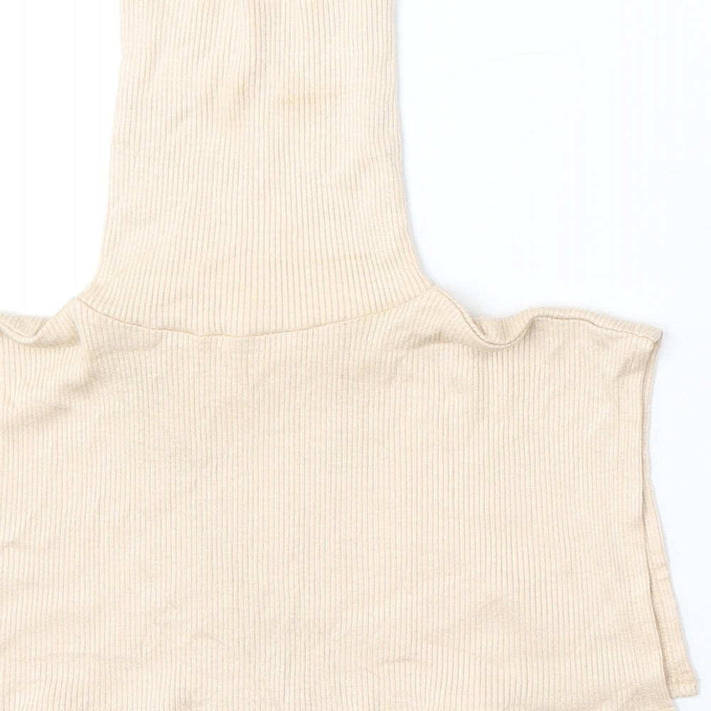 Patra Womens Pink High Neck  Silk Pullover Jumper One Size