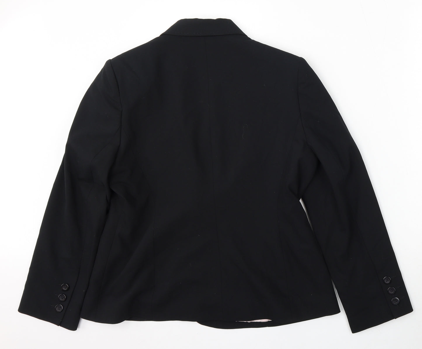 NEXT Womens Black  Polyester Jacket Suit Size 16