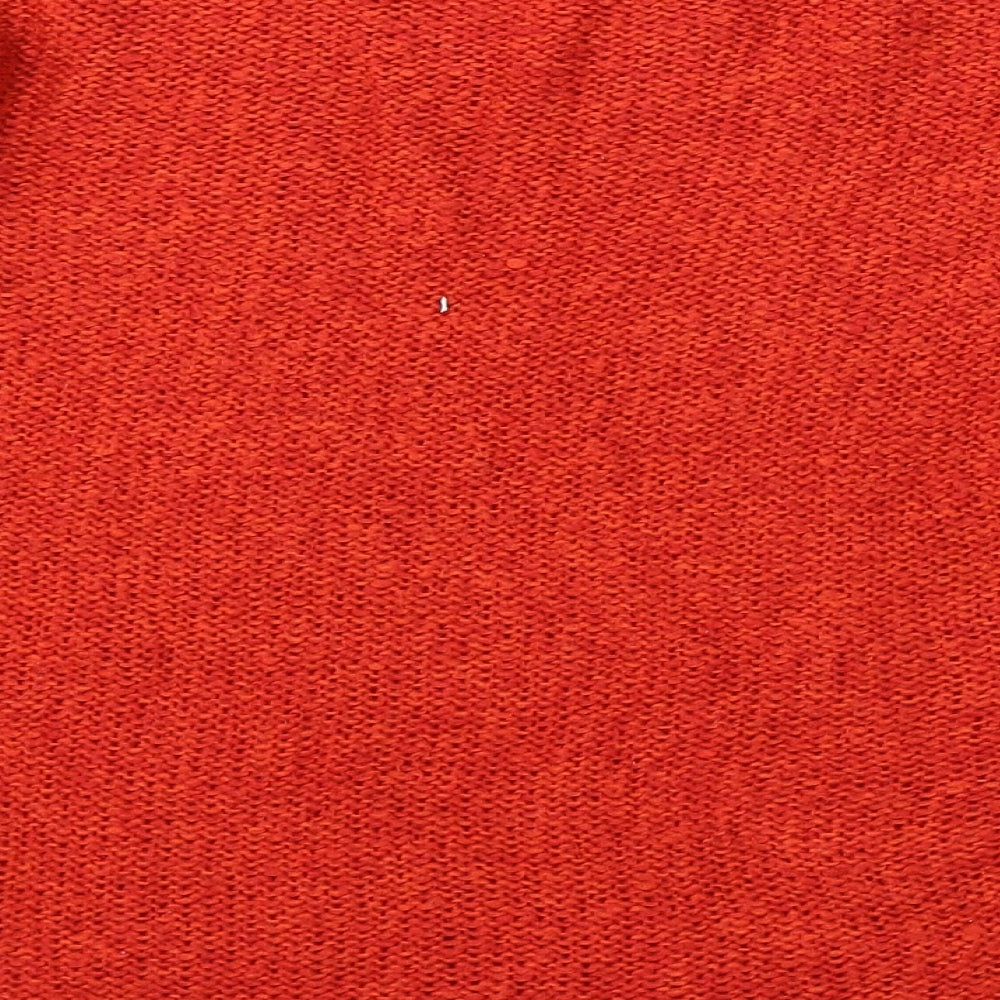 George Womens Red Round Neck  Acrylic Pullover Jumper Size 18