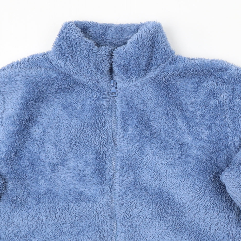 Uniqlo Womens Blue  Polyester Full Zip Sweatshirt Size M  Zip